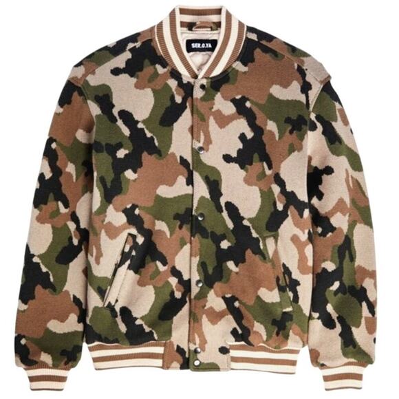 SER.O.YA Jackets & Blazers - SER.O.YA - Bryan Camouflage Bomber w/ Tags